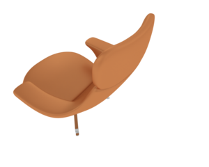 Armchair isolated on background. 3d rendering - illustration