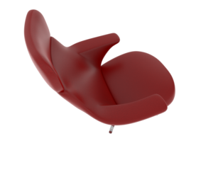 Armchair isolated on background. 3d rendering - illustration