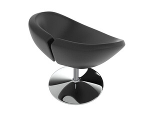 Armchair isolated on background. 3d rendering - illustration