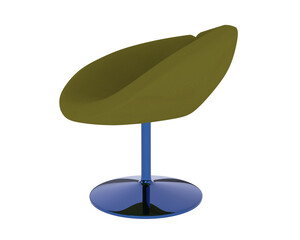 Armchair isolated on background. 3d rendering - illustration