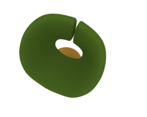 Armchair isolated on background. 3d rendering - illustration