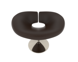 Armchair isolated on background. 3d rendering - illustration