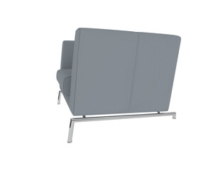 Armchair isolated on background. 3d rendering - illustration