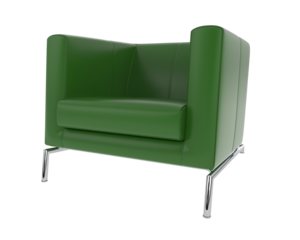 Armchair isolated on background. 3d rendering - illustration