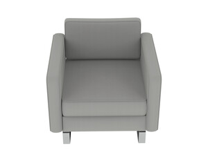 Armchair isolated on background. 3d rendering - illustration