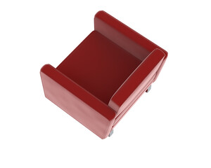 Armchair isolated on background. 3d rendering - illustration