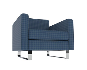 Armchair isolated on background. 3d rendering - illustration