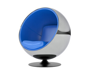 Modern Swivel Chair isolated on background. 3d rendering - illustration