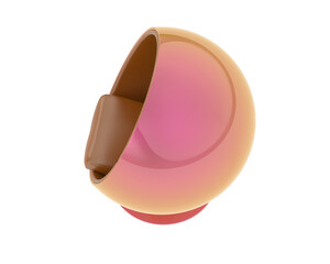 Modern Swivel Chair isolated on background. 3d rendering - illustration