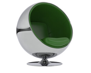 Modern Swivel Chair isolated on background. 3d rendering - illustration