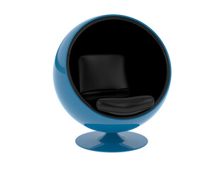 Modern Swivel Chair isolated on background. 3d rendering - illustration