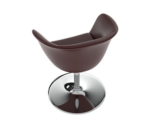 Modern Swivel Chair isolated on background. 3d rendering - illustration