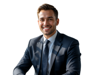 portrait of a handsome young man isolated 