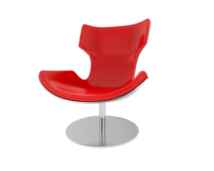 Modern Swivel Chair isolated on background. 3d rendering - illustration