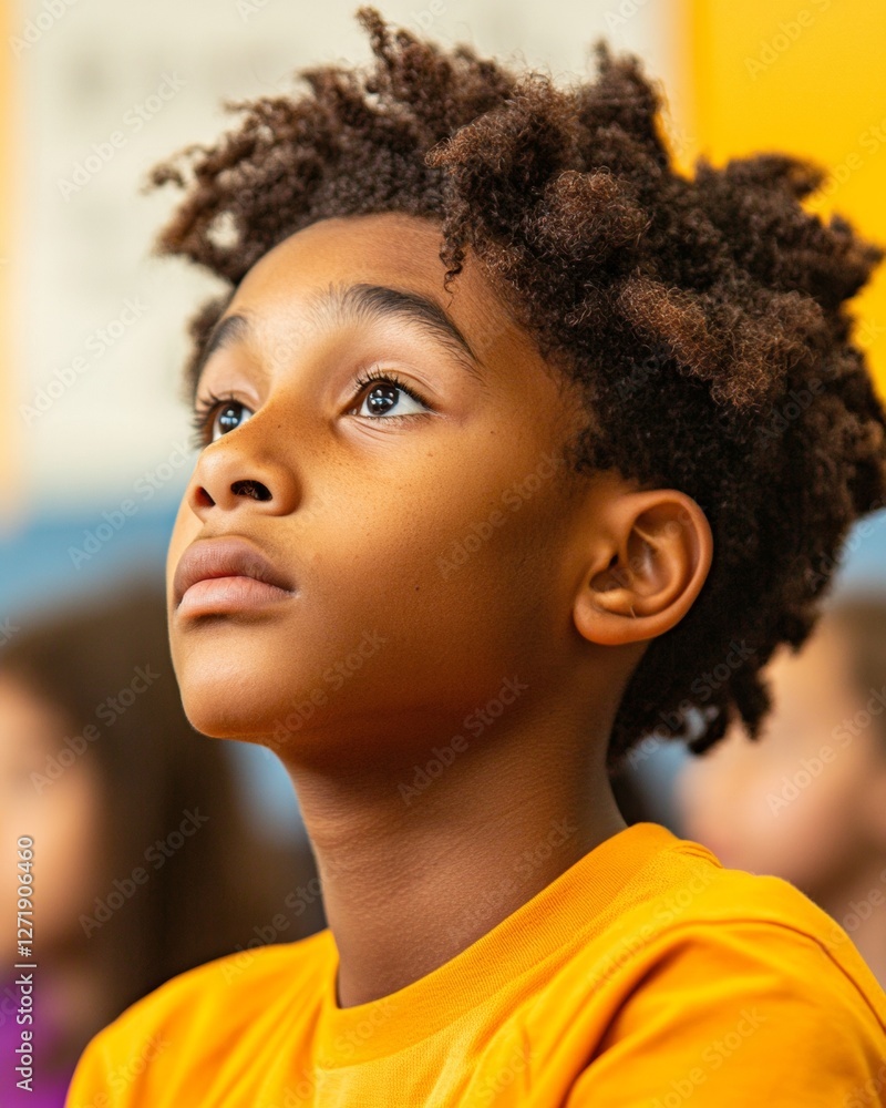 Poster vibrant educational space interactive health workshop in classroom with diverse youth - promoting co