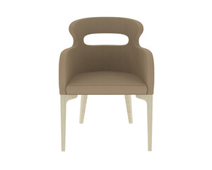 Armchair isolated on background. 3d rendering - illustration