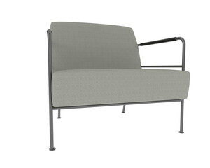 Armchair isolated on background. 3d rendering - illustration
