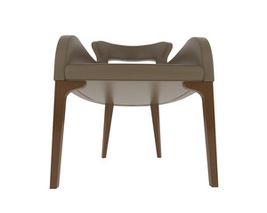 Armchair isolated on background. 3d rendering - illustration