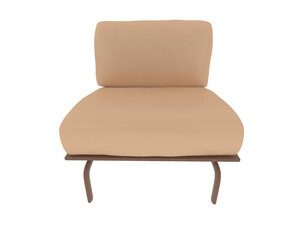 Armchair isolated on background. 3d rendering - illustration