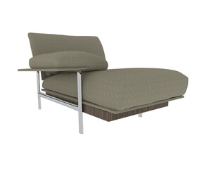 Armchair isolated on background. 3d rendering - illustration