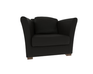 Armchair isolated on background. 3d rendering - illustration