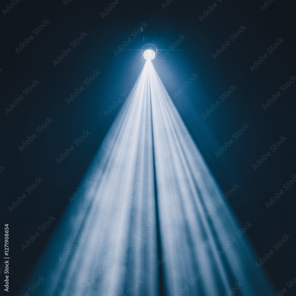 Poster dynamic lighting design led beam effects in smoky atmosphere - cutting-edge stage technology for ent