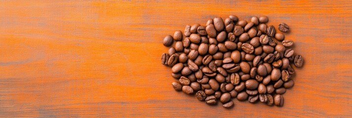 Fototapeta premium Artisan Coffee Crafting Roasted Beans on Rustic Wood, Brew Gear in Frame - Elevating Beverage Aesthetics and Specialty Cafe Merchandising for Modern Coffee Culture