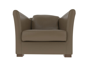 Armchair isolated on background. 3d rendering - illustration