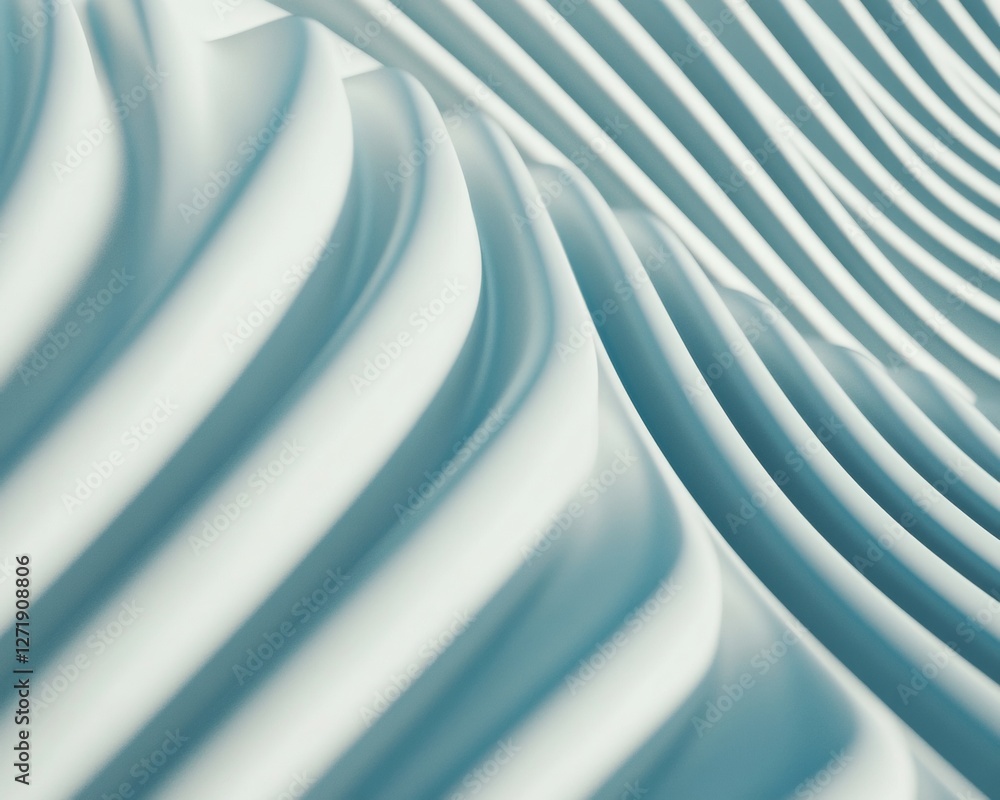 Aufkleber contemporary minimalist architecture textured white surface with raised patterns - modern design ins