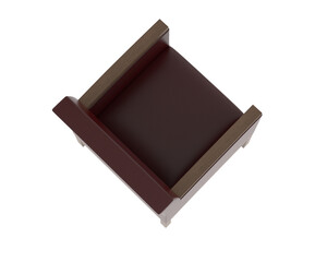 Armchair isolated on background. 3d rendering - illustration