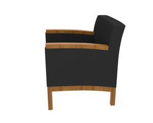 Armchair isolated on background. 3d rendering - illustration