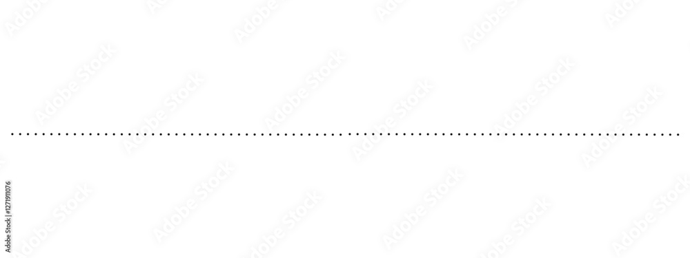 Wall mural black dashed and dotted line pattern, broken linear design, seamless border or divider element