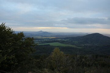 Luzicke hory view and forest