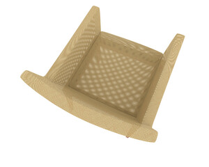 Obraz premium Armchair isolated on background. 3d rendering - illustration