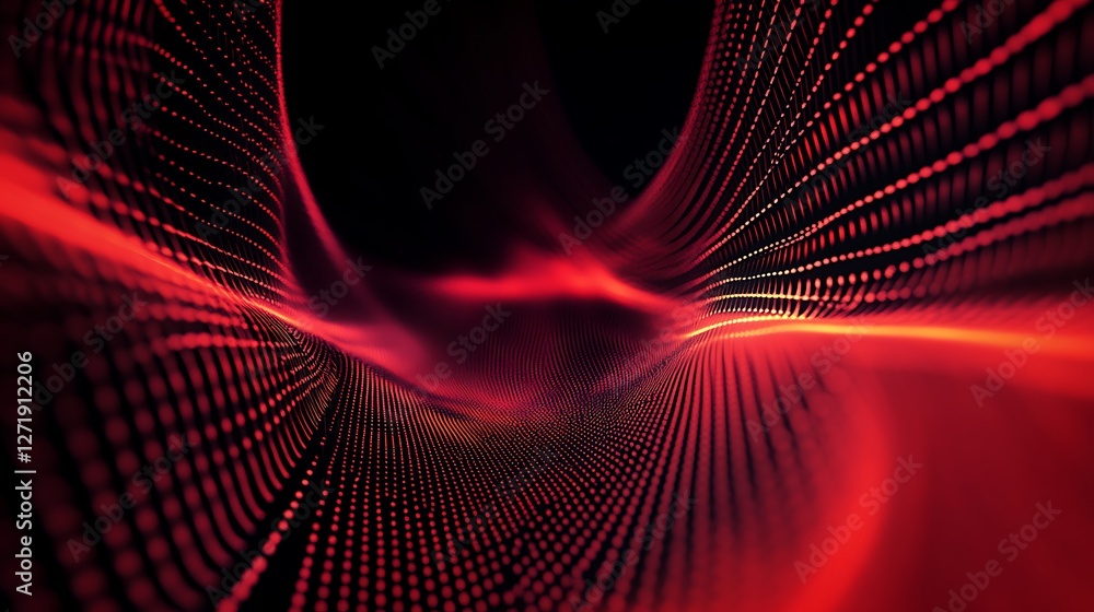 Poster abstract gradient red orange glow with grainy texture