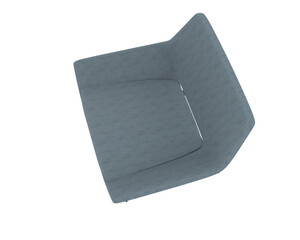 Armchair isolated on background. 3d rendering - illustration