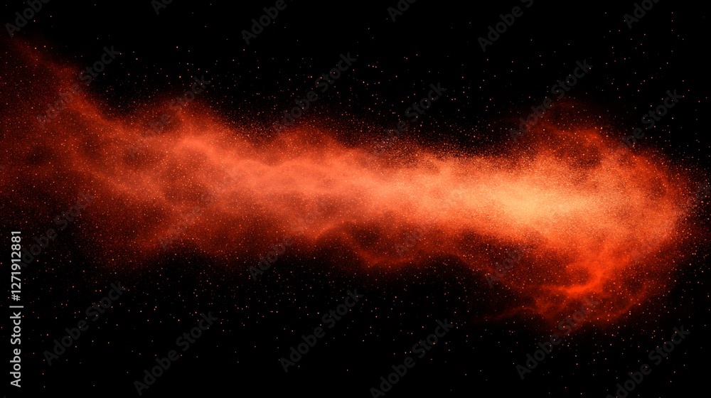 Poster abstract red orange noise gradient with glow