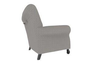 Armchair isolated on background. 3d rendering - illustration