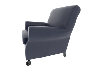 Fototapeta premium Armchair isolated on background. 3d rendering - illustration