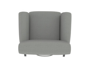 Armchair isolated on background. 3d rendering - illustration