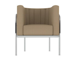 Armchair isolated on background. 3d rendering - illustration