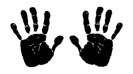 black hand print 