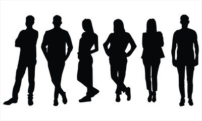 silhouettes of people