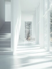 Obraz premium Bright and Airy Minimalist Interior