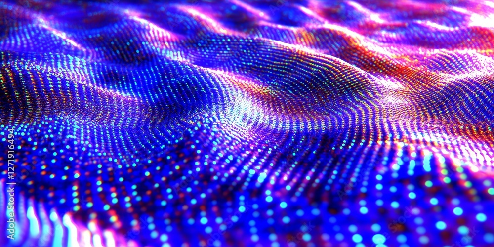 Poster abstract colorful wave pattern digital art background texture design