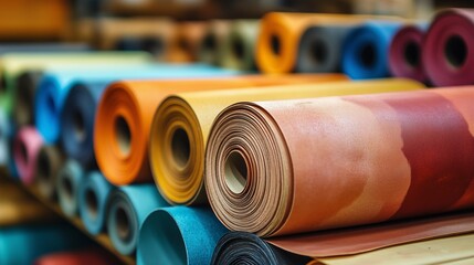 Colorful leather scroll