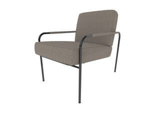 Armchair isolated on background. 3d rendering - illustration