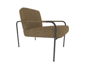 Armchair isolated on background. 3d rendering - illustration