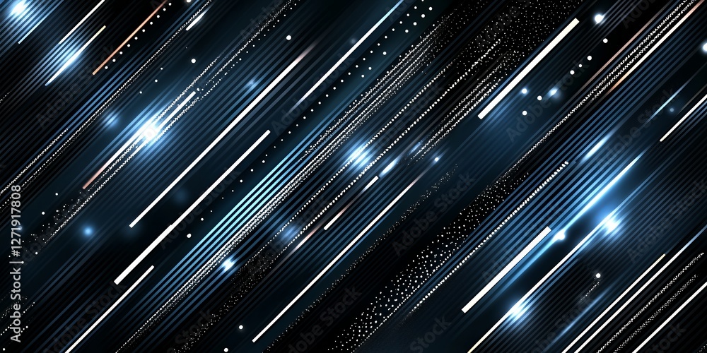 Poster abstract diagonal lines glowing light dynamic background design