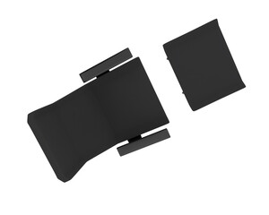 Armchair isolated on background. 3d rendering - illustration